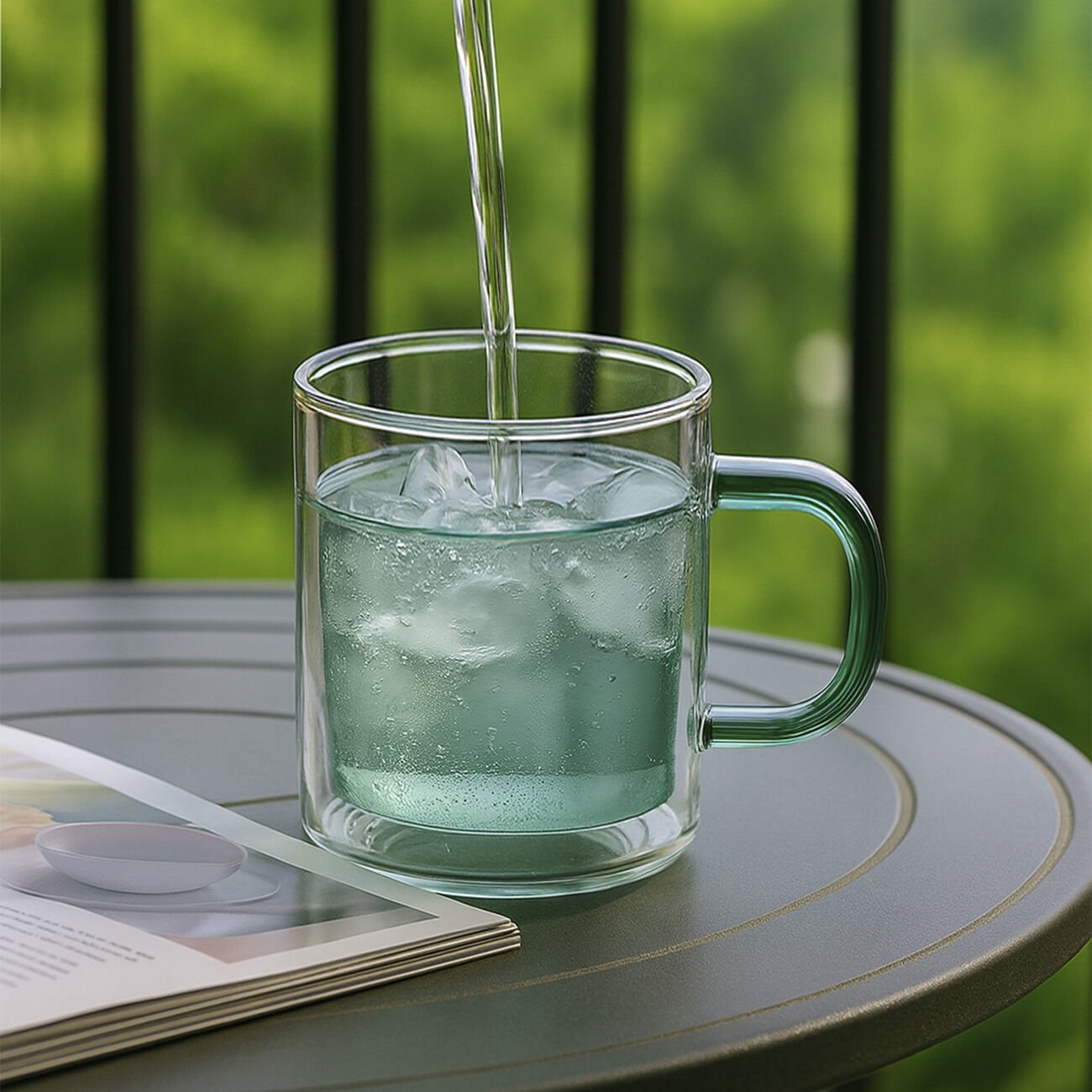 Çift Cidarlı Renkli Kupa - 390 CC