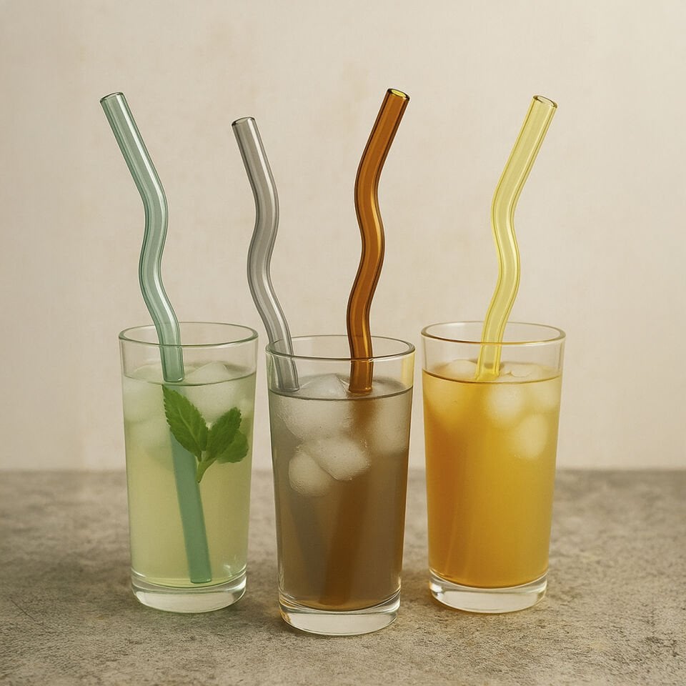 Renkli Cam Pipet ve Fırça Seti - 4'lü