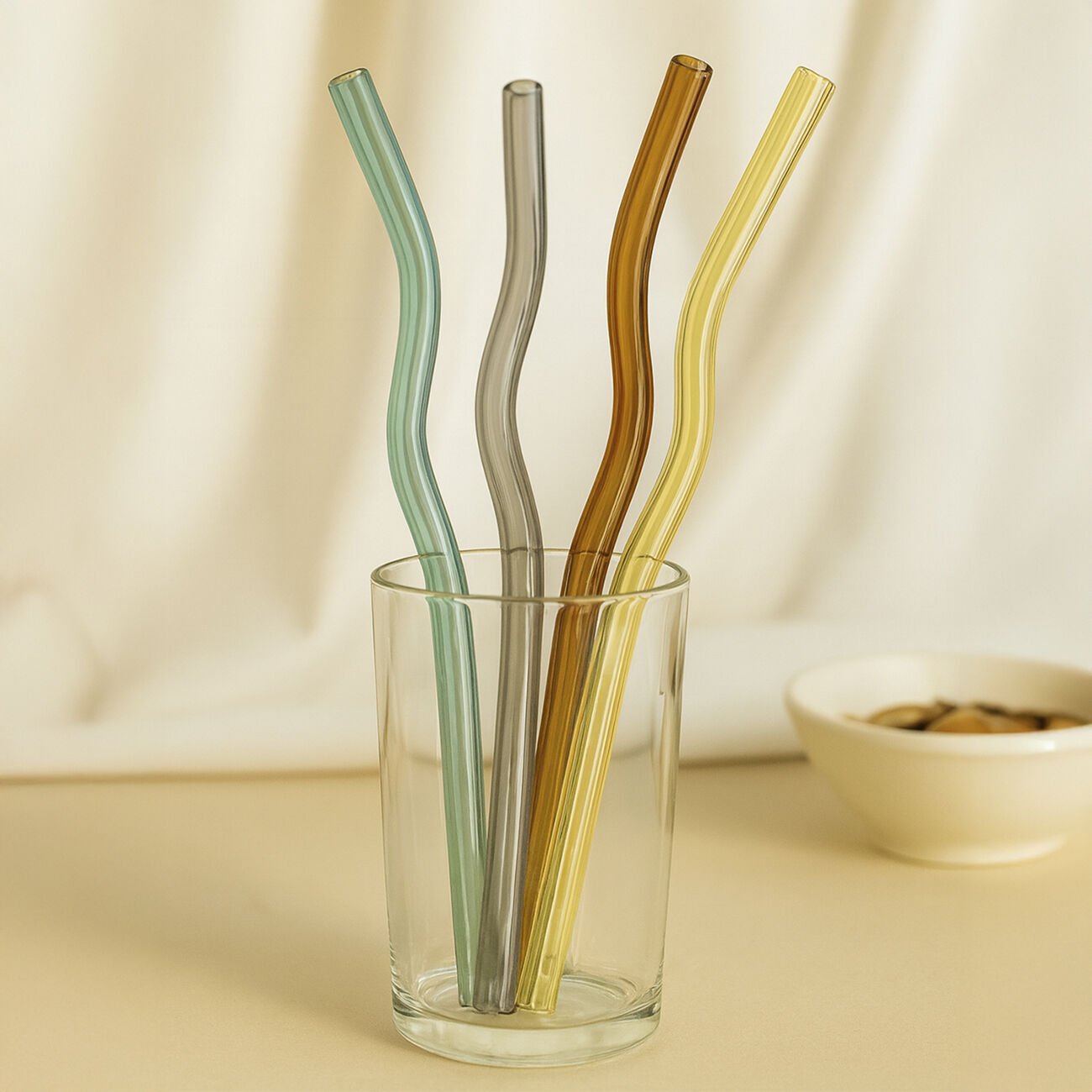 Renkli Cam Pipet ve Fırça Seti - 4'lü