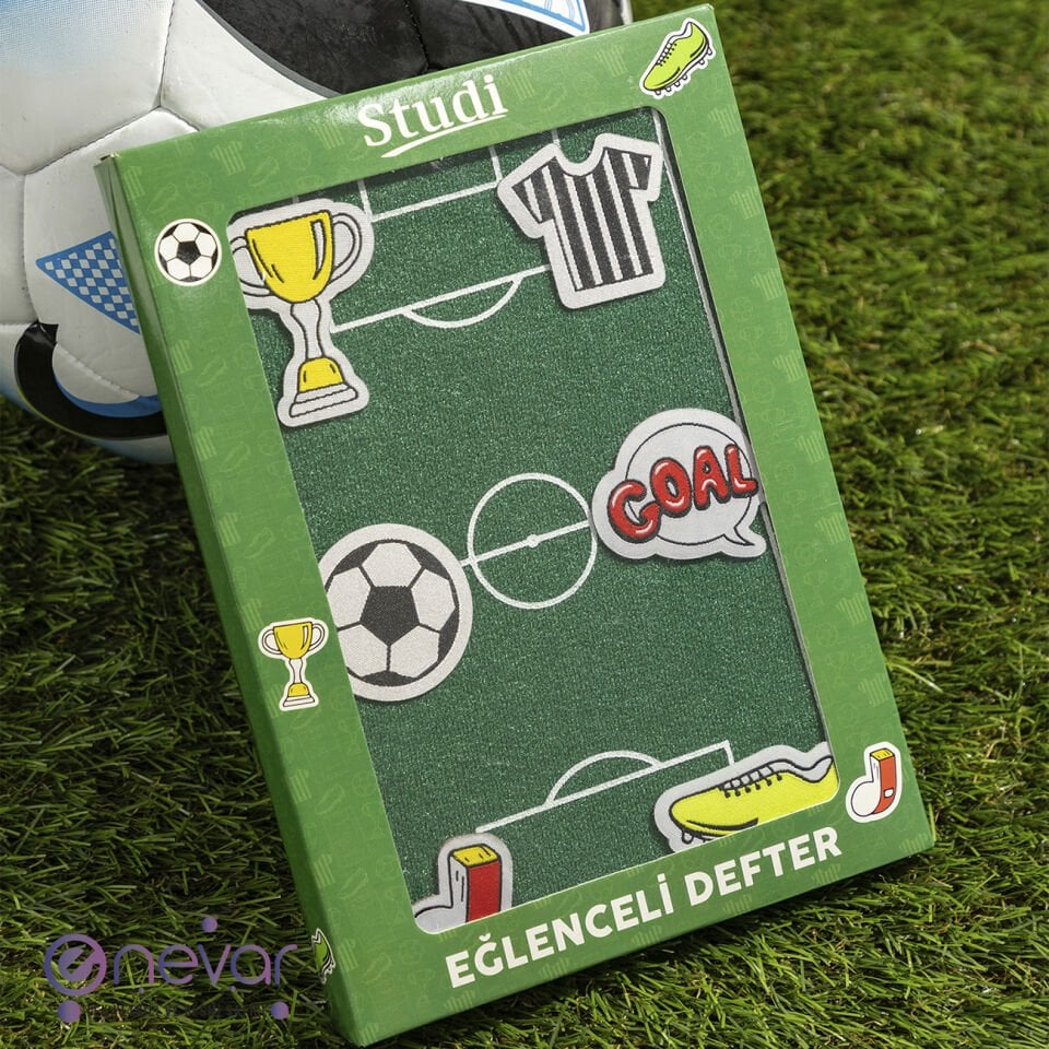 Pelüş ve Eğlenceli Defter - Futbol Figürlü