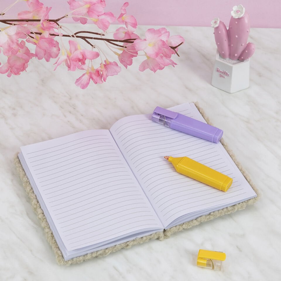 Pelüş ve Eğlenceli Defter - Kedi Figürlü