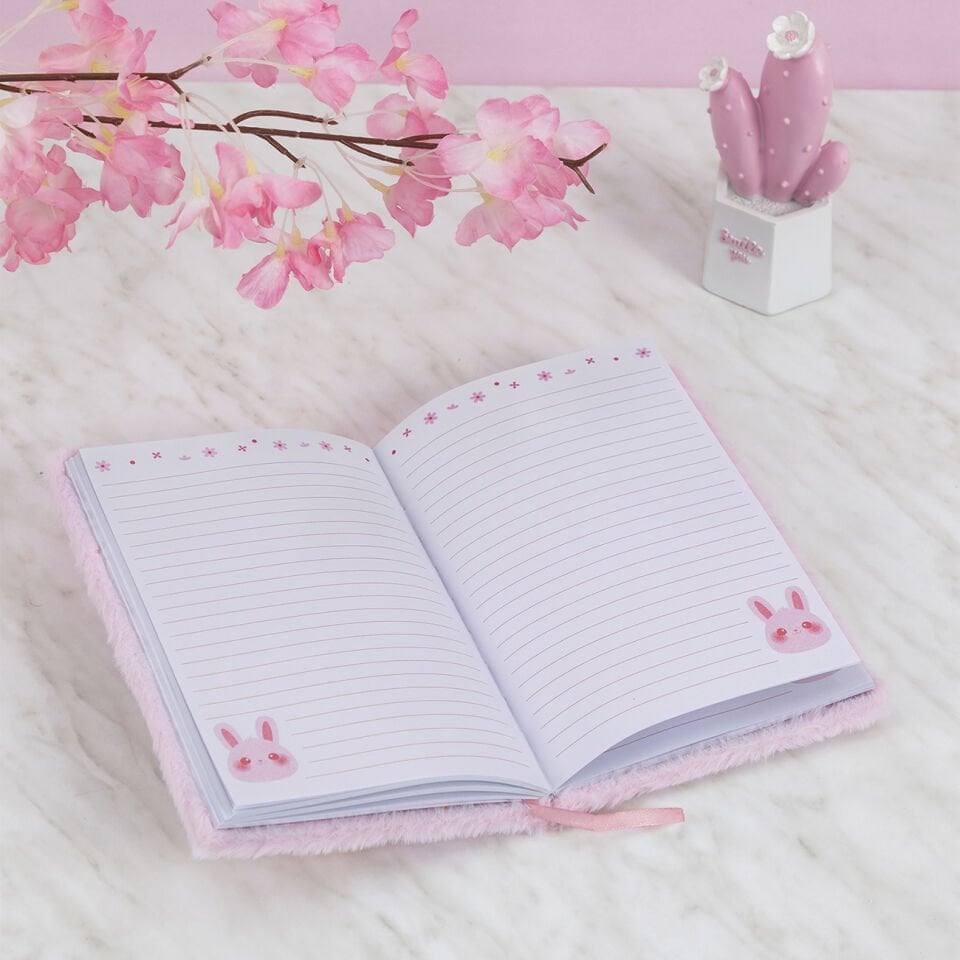 Pelüş ve Eğlenceli Defter - Tavşan Figürlü