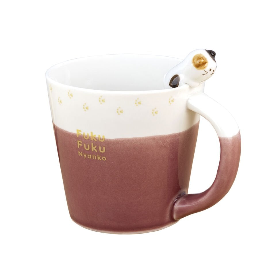 Kedi Figürlü Seramik Kupa - 260 ML