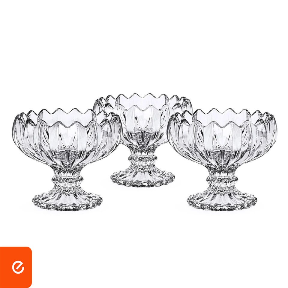 3'lü Cam Lokumluk - 105 CC