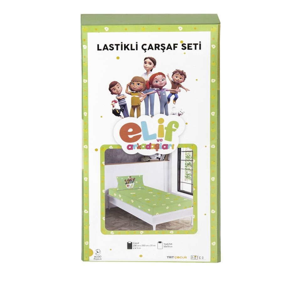 Elif ve Arkadaşları Lastikli Çarşaf Seti