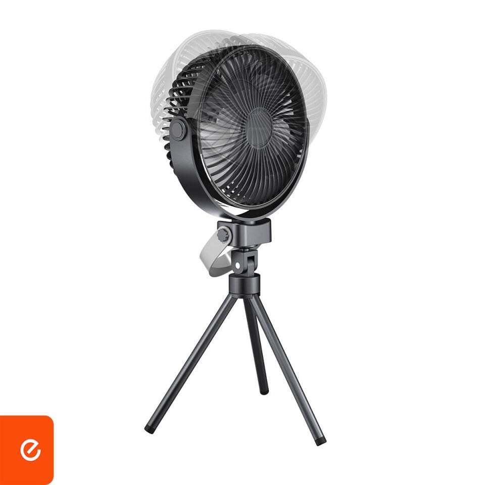 Aydınlatmalı Taşınabilir Fan – 360° Ayarlı